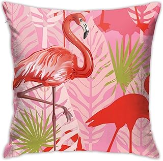 Hangdachang Fundas de almohada de lujo para sofá, cama, patio, regalo único The Night Watch Rembrandt, fundas de almohada de 45,72 x 45,72 cm, flamencos rosa 7