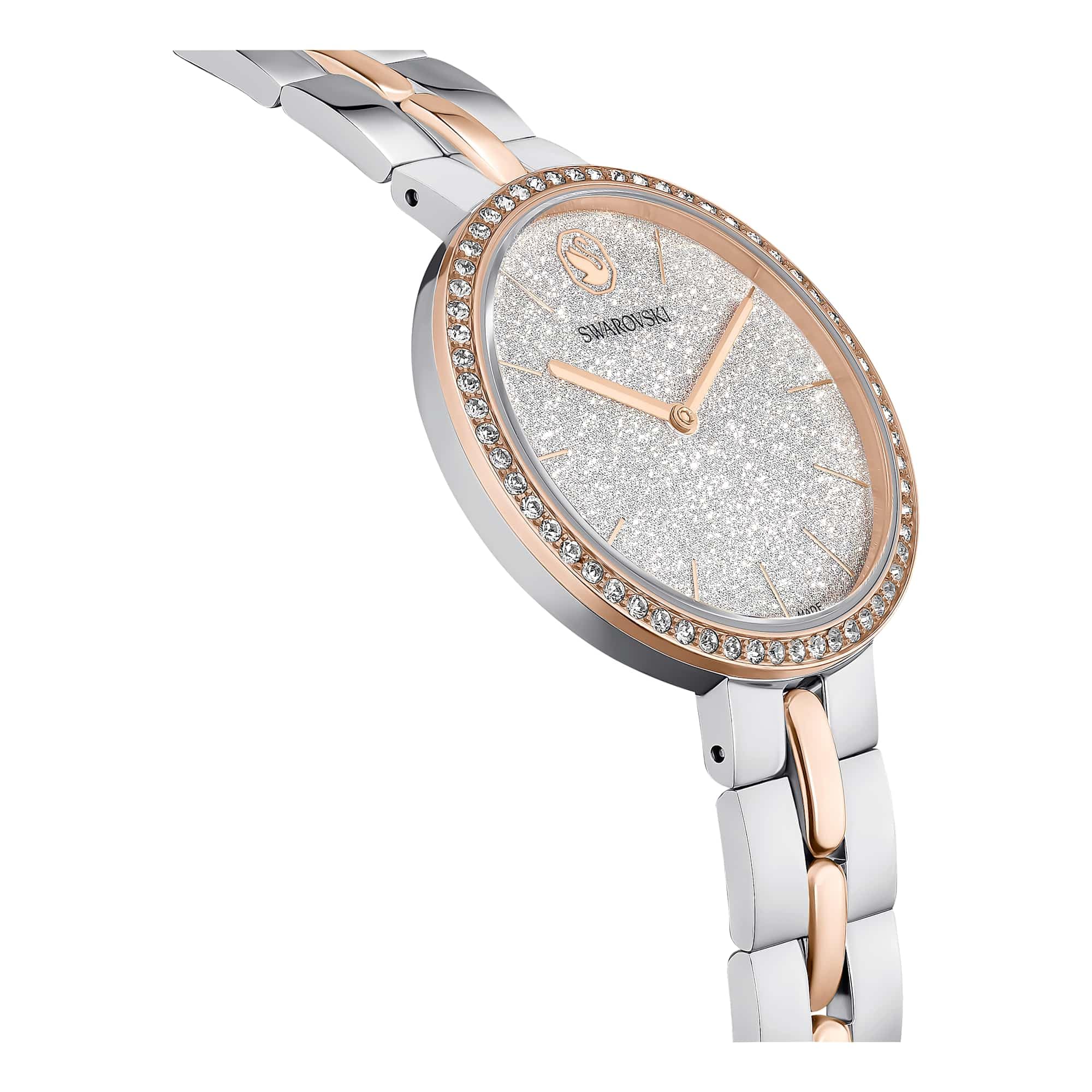 Swarovski Cosmopolitan Collezione Orologio, Swiss Made, Bracciale in metallo, Tono argentato