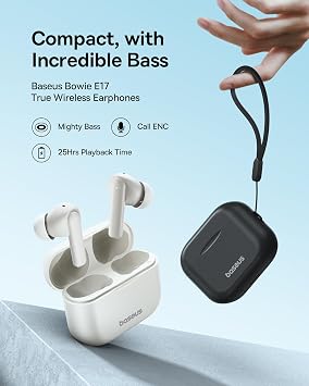 Baseus Bowie E17 True Wireless Bluetooth Headset, Black