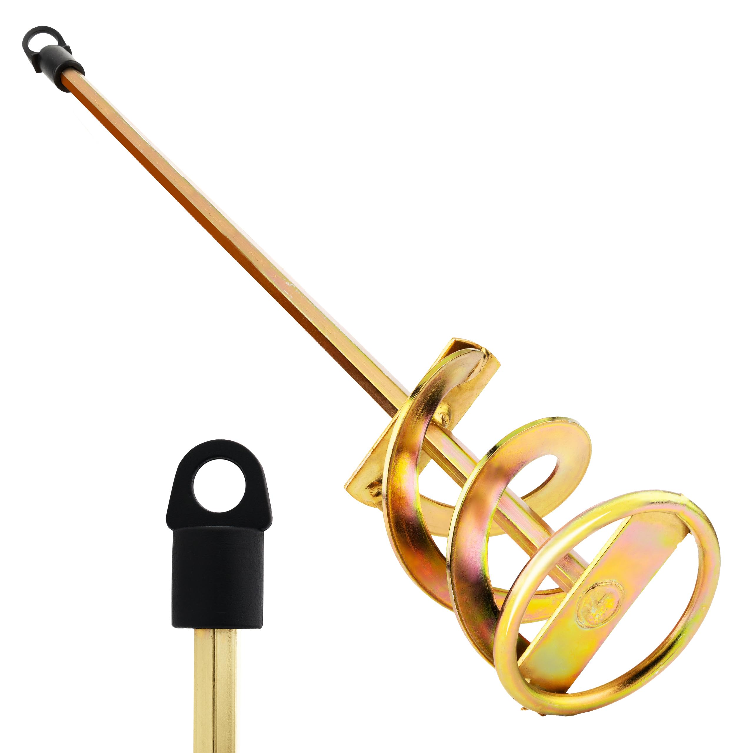 Paint Mixer for Drill, 1-5 Gallon Bucket, Paint Stirrer for Drill, Zinc Plated, Rust-Free & Easy to Clean, Fits All Standard Drills - For Mixing Paint, Resin, Epoxy & Concrete (Large Head)