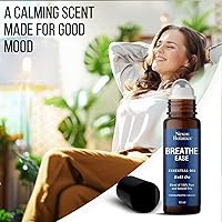 Vista 3 de Breathe Ease - Aceite esencial roll-on Blend de 0.3 fl oz, aceite esencial Breathe Easy roll-on - Mezcla de aceite puro de eucalipto, menta y romero