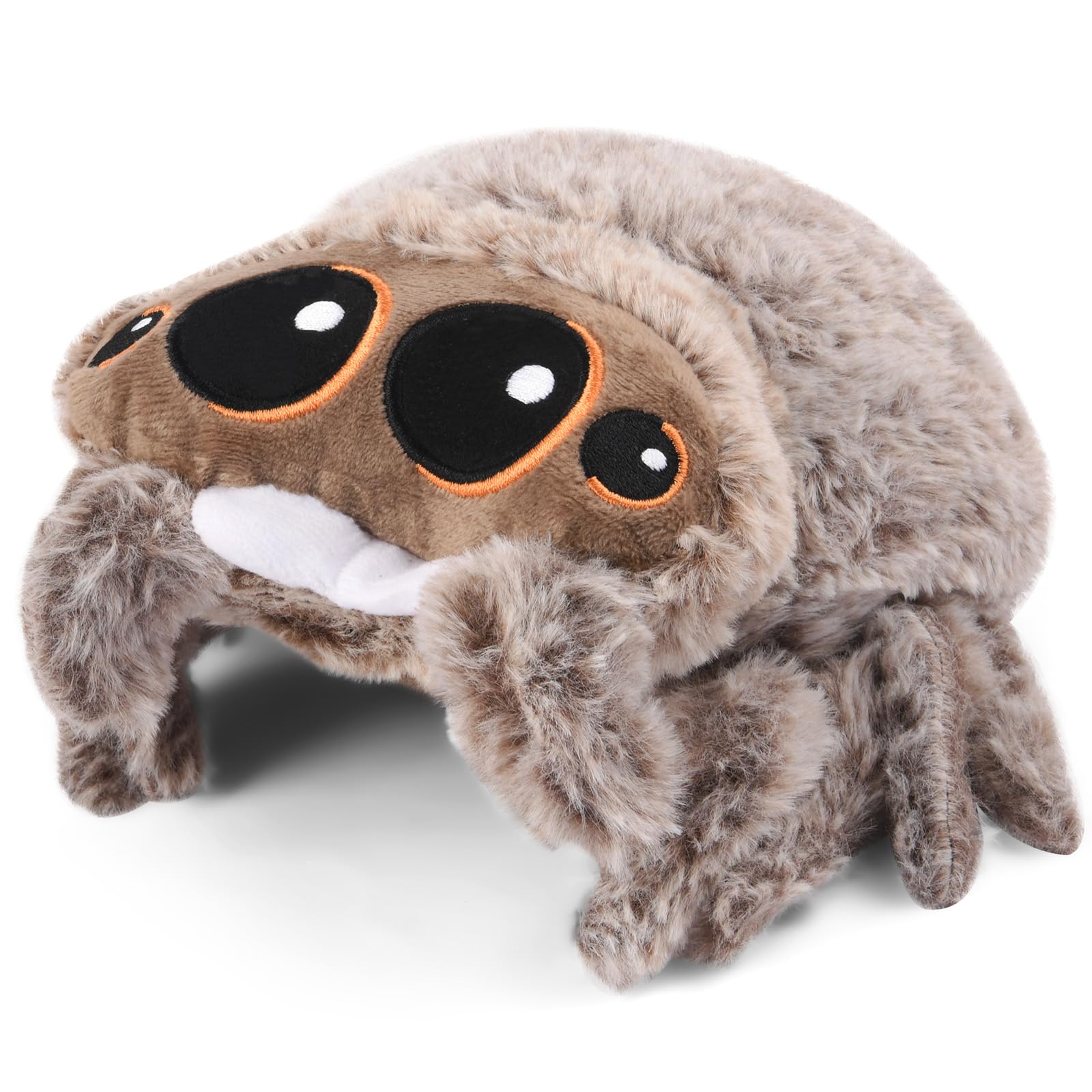 ABOHU Spider Plush Toy, 7.87 in Ultra-Soft & Realistic Stuffed Spider with Big Eyes, Safe Cute Halloween Simulation Animals Plush Toy, Halloween for Kids Adults Collectors