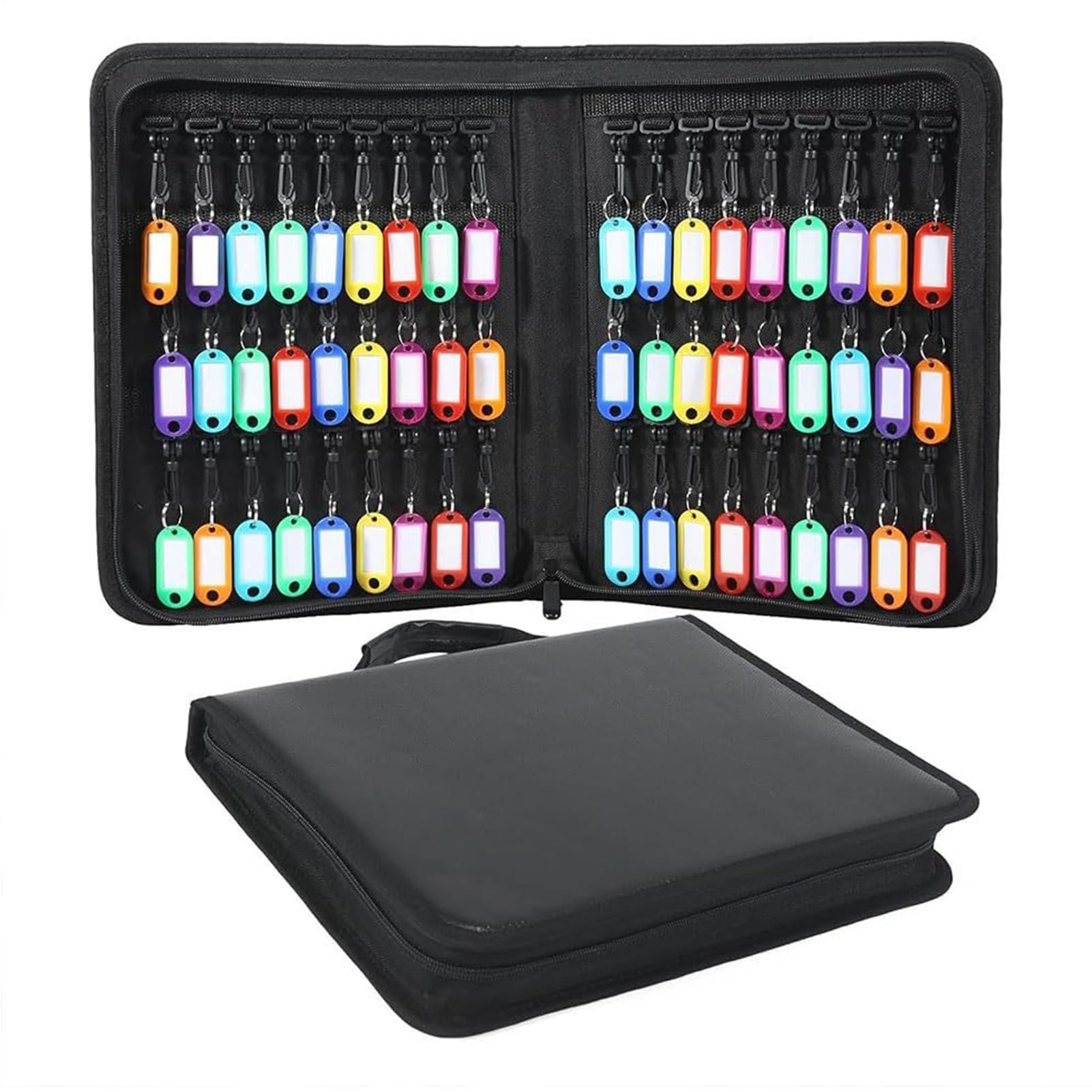 Organizador de llaves ignífugo, funda impermeable con cremallera, almacenamiento de llaves para el hogar, apartamento, propietarios, bienes raíces, duradero, gestión segura de llaves