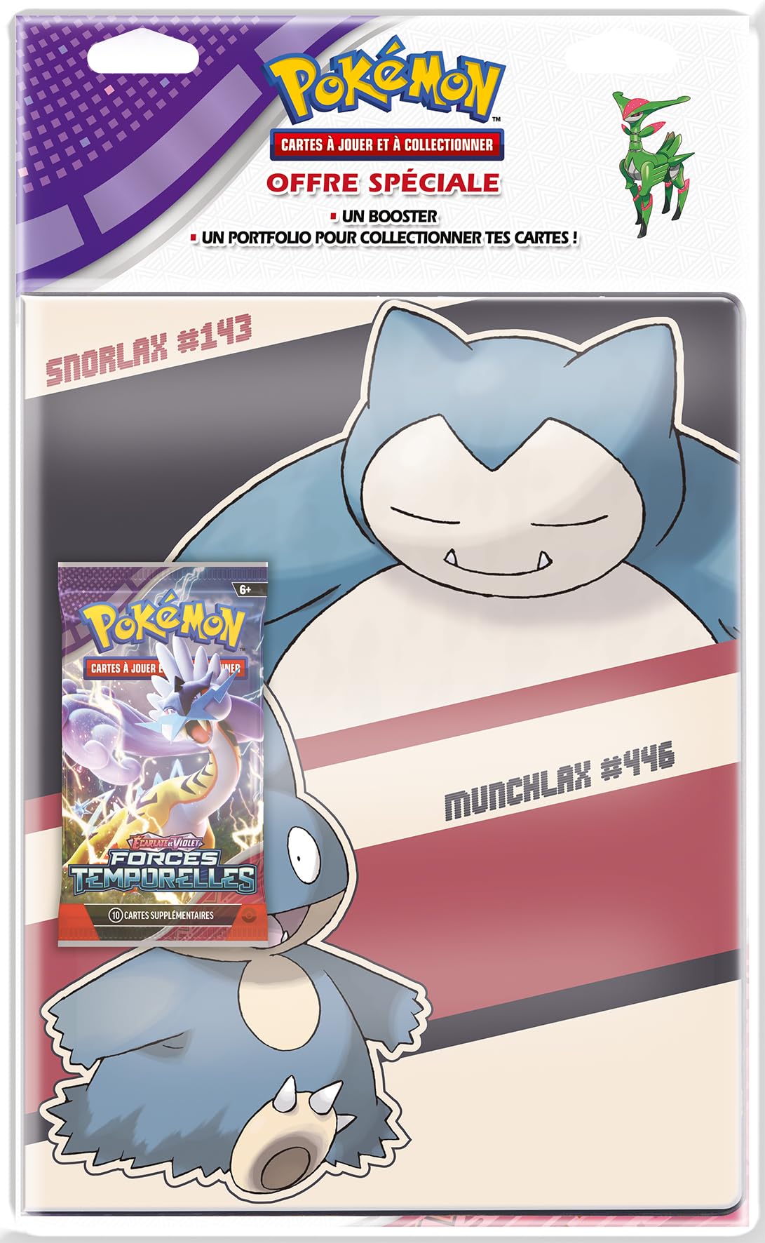 Pokémon - Scarlatto e Viola - Forze Temporali (EV05): Pacchetto Portfolio + 1 Booster - Modello casuale - Carte da collezione - Accessori per carte da collezione - 6 anni