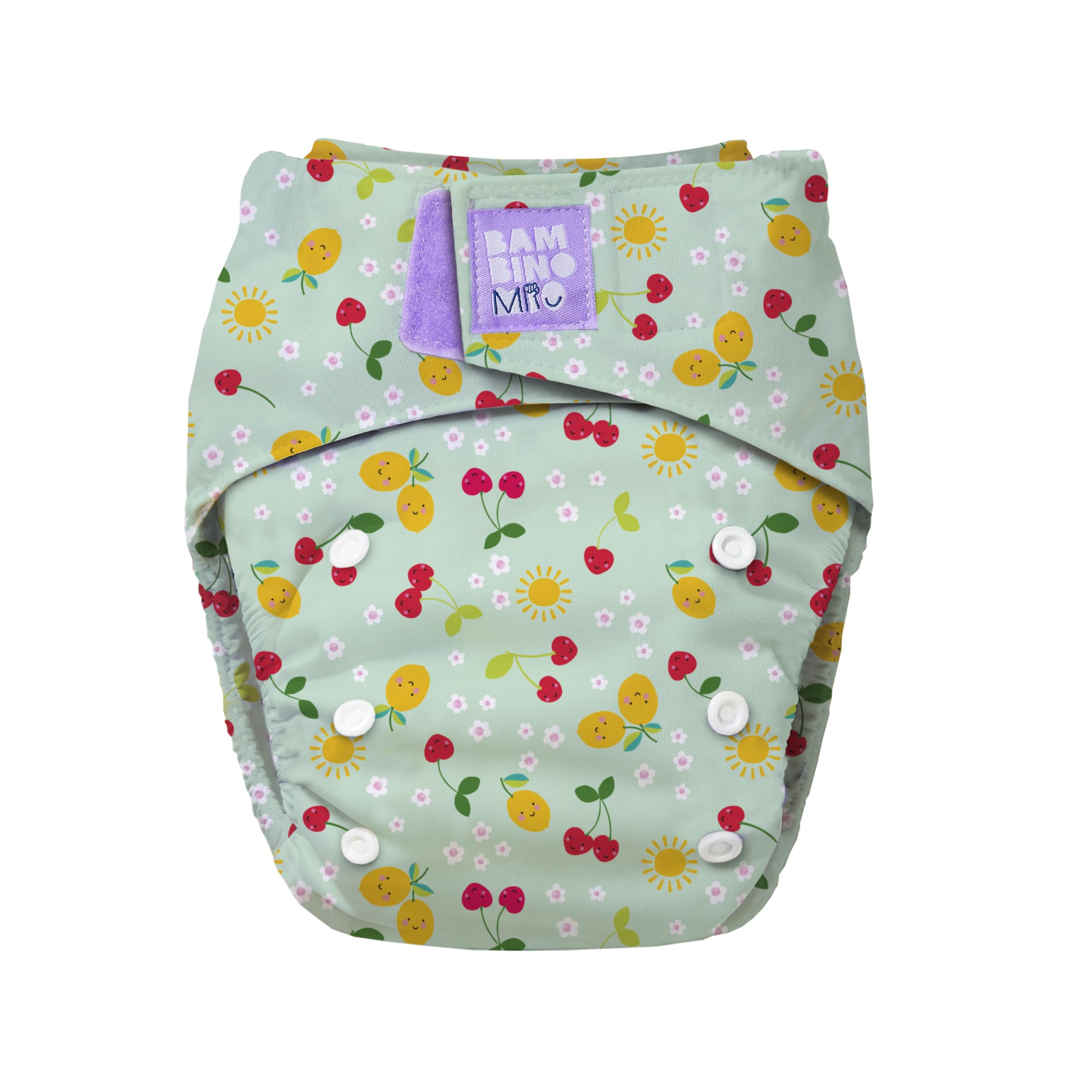 Bambino Mio, Revolutionary Reusable Nappy - Sustainable, Washable, Chemical-Free Eco Nappy from Newborn to Toddler (Juicy Fruit)