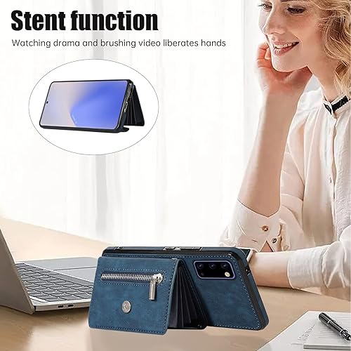 Miniatura 9 de Asuwish Funda de teléfono para Samsung Galaxy Note 20 5G con correa cruzada para la muñeca, cordón, soporte para tarjeta de crédito, accesorios de