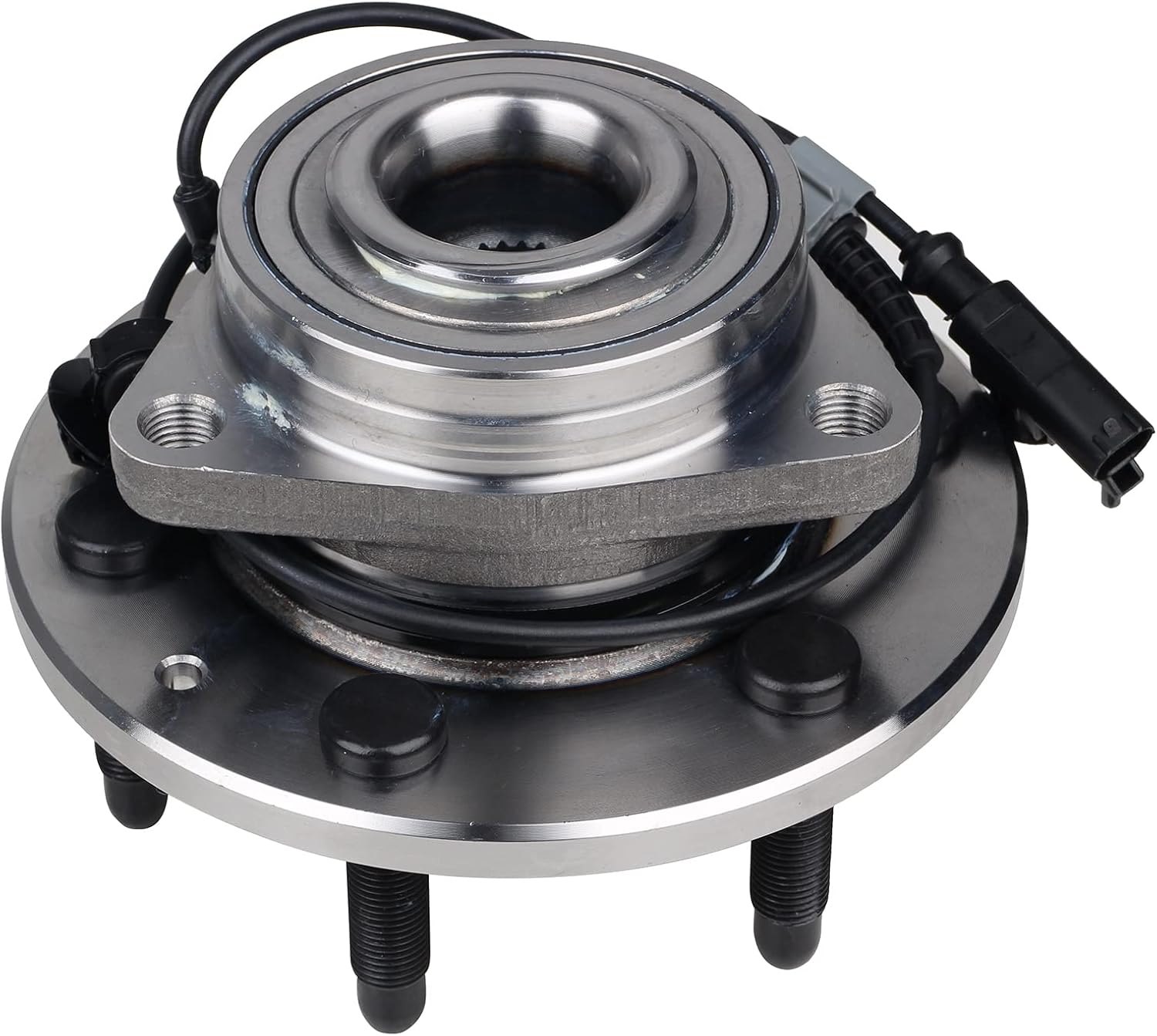 KUSATEC 515096 Front Wheel Bearing and Hub Assembly Fit For Cadillac Escalade ESV EXT, for Chevy Avalanche/Silverado Suburban 1500/Tahoe, GMC Sierra 1500 Yukon XL, 6 Lugs w/ABS