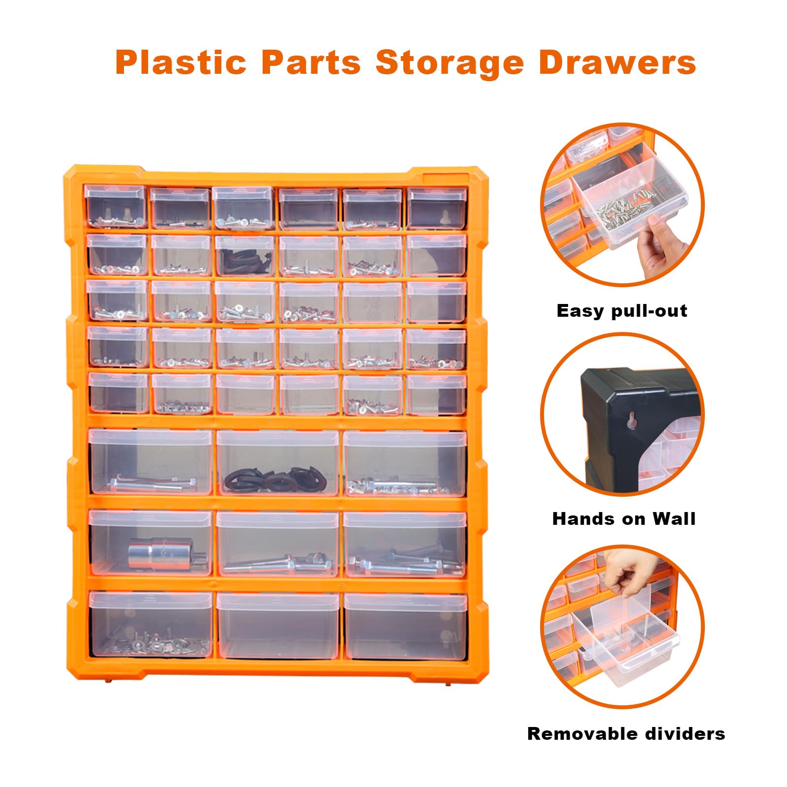 75 Drawer Small Parts Organizer Cabinet with ABS Drawers, Nuts and Bolts and Screw 75 Drawer Small Parts Organizer Cabinet with ABS Drawers, Nuts and Bolts and Screw