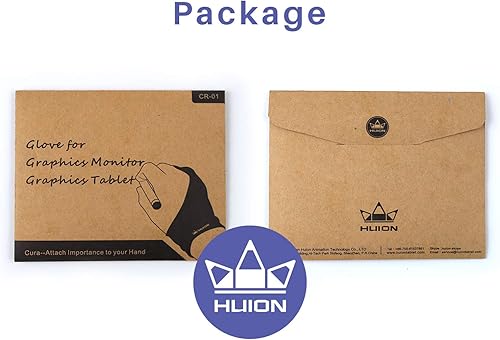Miniatura 7 de HUION Guante de artista, guante de dibujo de tamaño libre para tableta gráfica, pantalla de bolígrafo, almohadilla de luz de rastreo, adecuado para