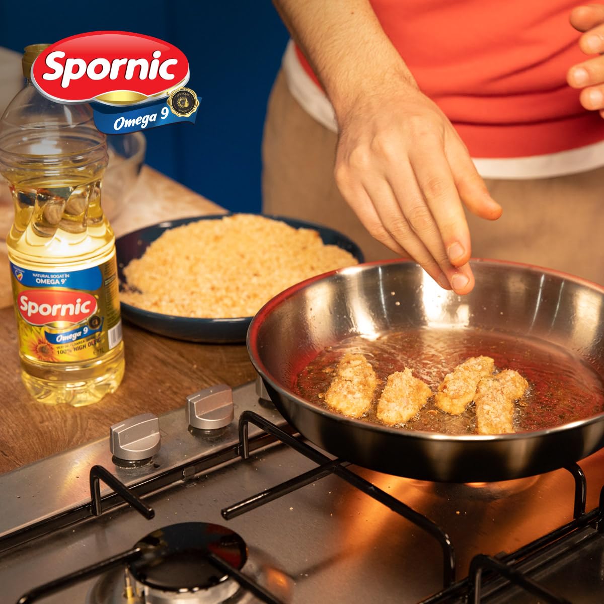Huile de tournesol professionnel SPORNIC - Carton de 2 bidons de 5 L - Idéale pour la friture - Haut taux d'acide oléique - Résiste à des températures jusqu'à 250 degrés