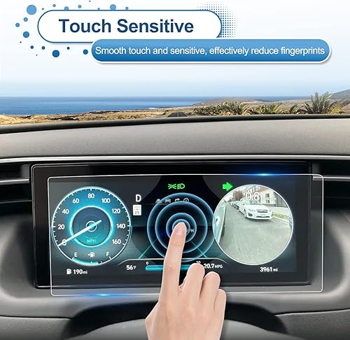 Miniatura 62 de Protector de pantalla Tucson 2022 2023 2024 para Hyundai Tucson (XRT/N Line/Limited/SEL Convenience/SEL) Pantalla táctil de 10.25 pulgadas, vidrio