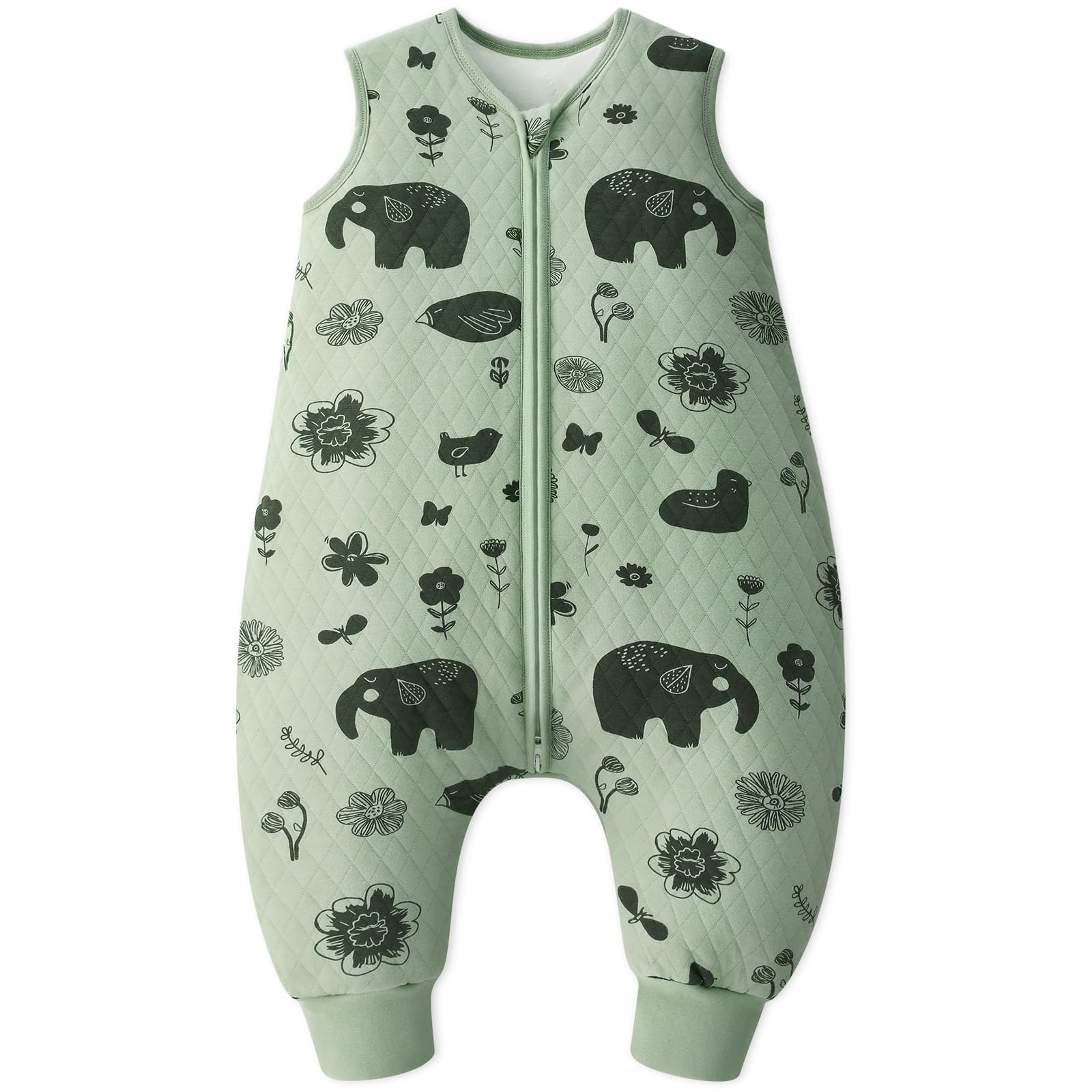 Looxii Schlafsack Baby mit füßen 2.5 Tog Baumwolle Warm Winterschlafsack Baby Schlafsack mit Beinen für Kinder 18-36 Monate Jungen Mädchen 80 cm