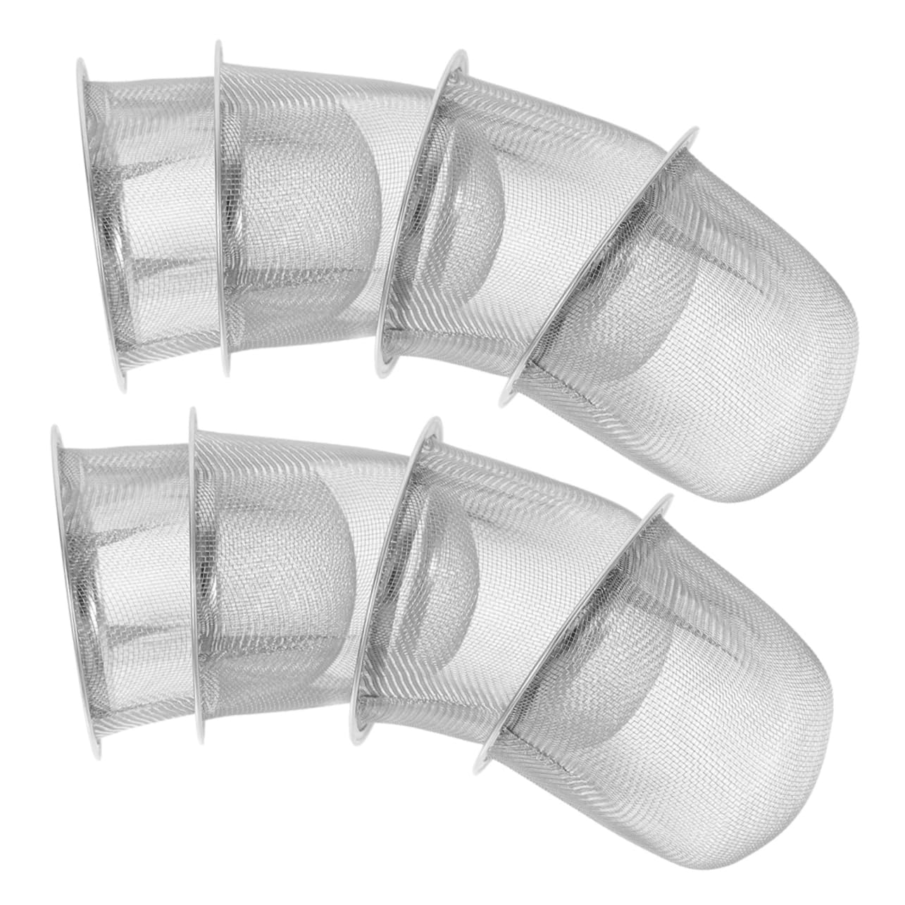 AUTSUPPL 8pcs Stainless Steel Tea Infuser Basket Fine Mesh Tea Filter Flavor Retention Brewed Beverage