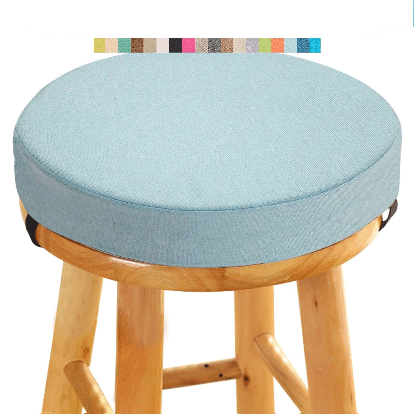 Set Di 2 Cuscini Rotondi Per Sedie In Memory Foam - 40 Cm, Antiscivolo, Con Federa Lavabile, Per Cucina, Ufficio, Giardino, Interno/Esterno