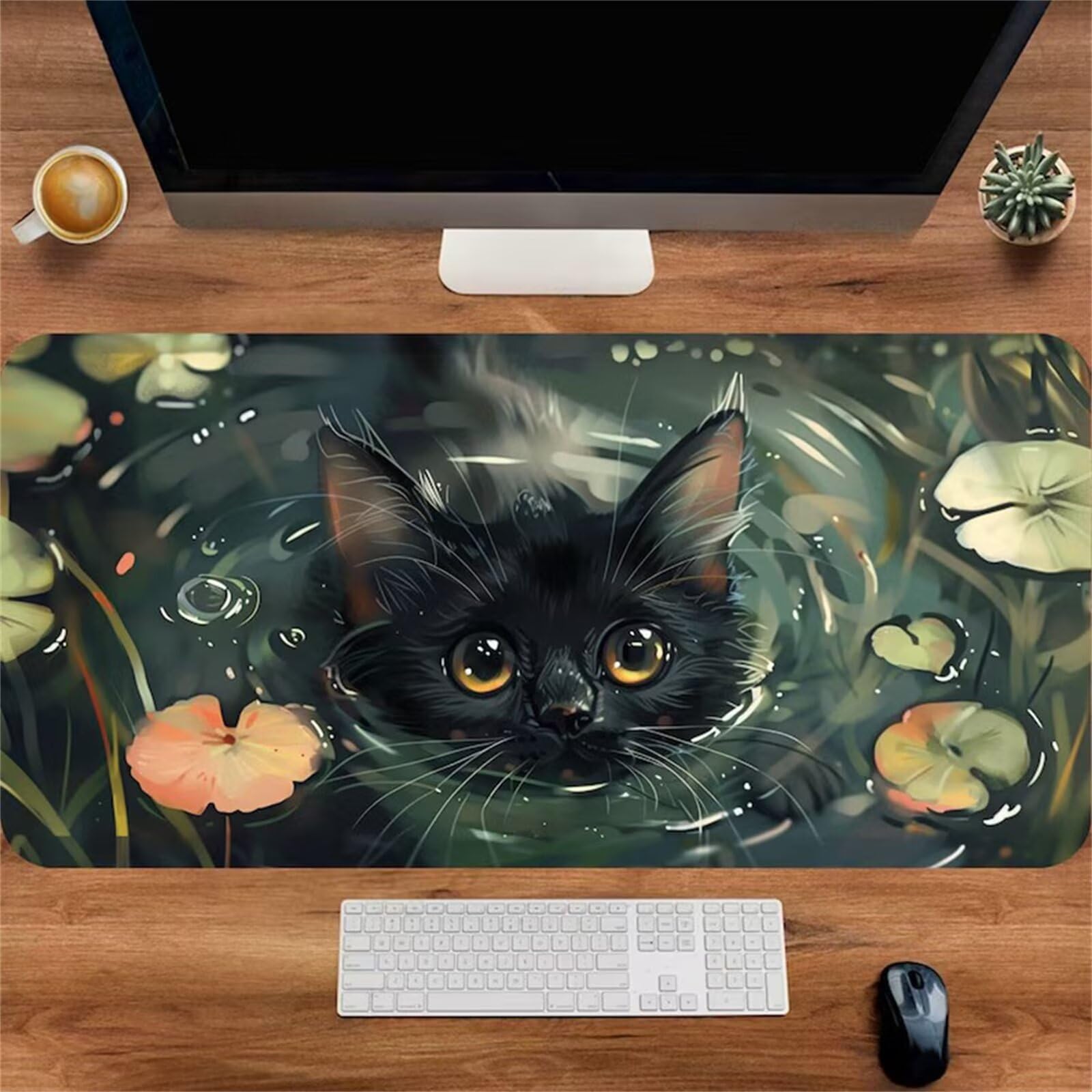 Tapis de souris stable XXL pour éviter les glissements sur le bureau