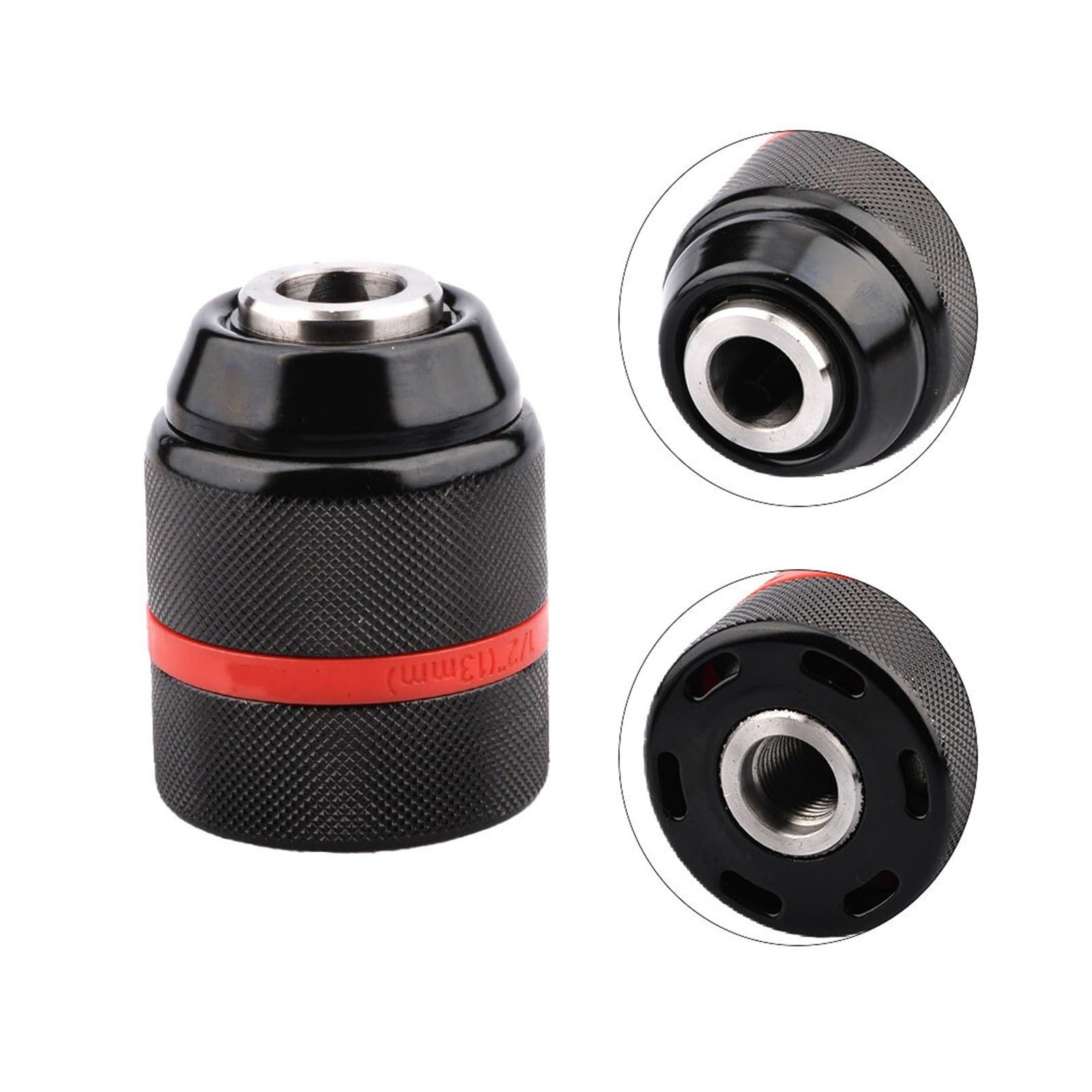 adapter uchwytu wiertarskiego, Metal Heavy Duty 1/2-20UNF 13mm bezkluczowy uchwyt wiertarski z chwytem sześciokątnym/SDS/gniazdo kwadratowe żeńskie Adapter sprzętu(Chuck and SDS Plus)