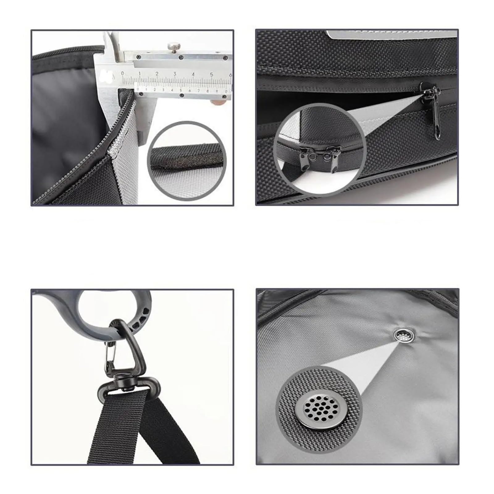 Bolsa De Moto Bolsa Almacenamiento Casco Multiusos A Prueba Polvo Suministros Transporte Cremallera Senderismo Montar Viajar Esquiar Bolsa de Viaje para Moto