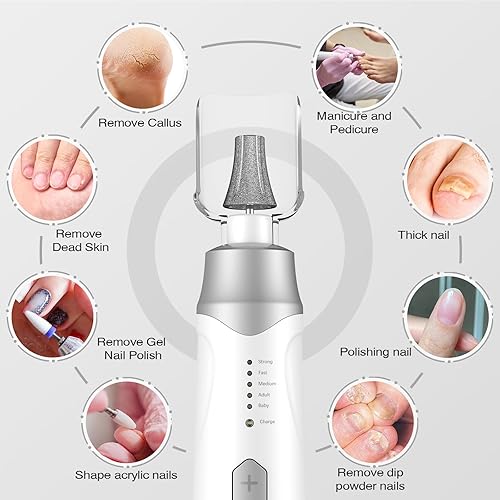 Miniatura 2 de Taladro de uñas inalámbrico, lima de uñas eléctrica, lima de uñas profesional para manicura y pedicura, kit de máquina de taladro de uñas recargable