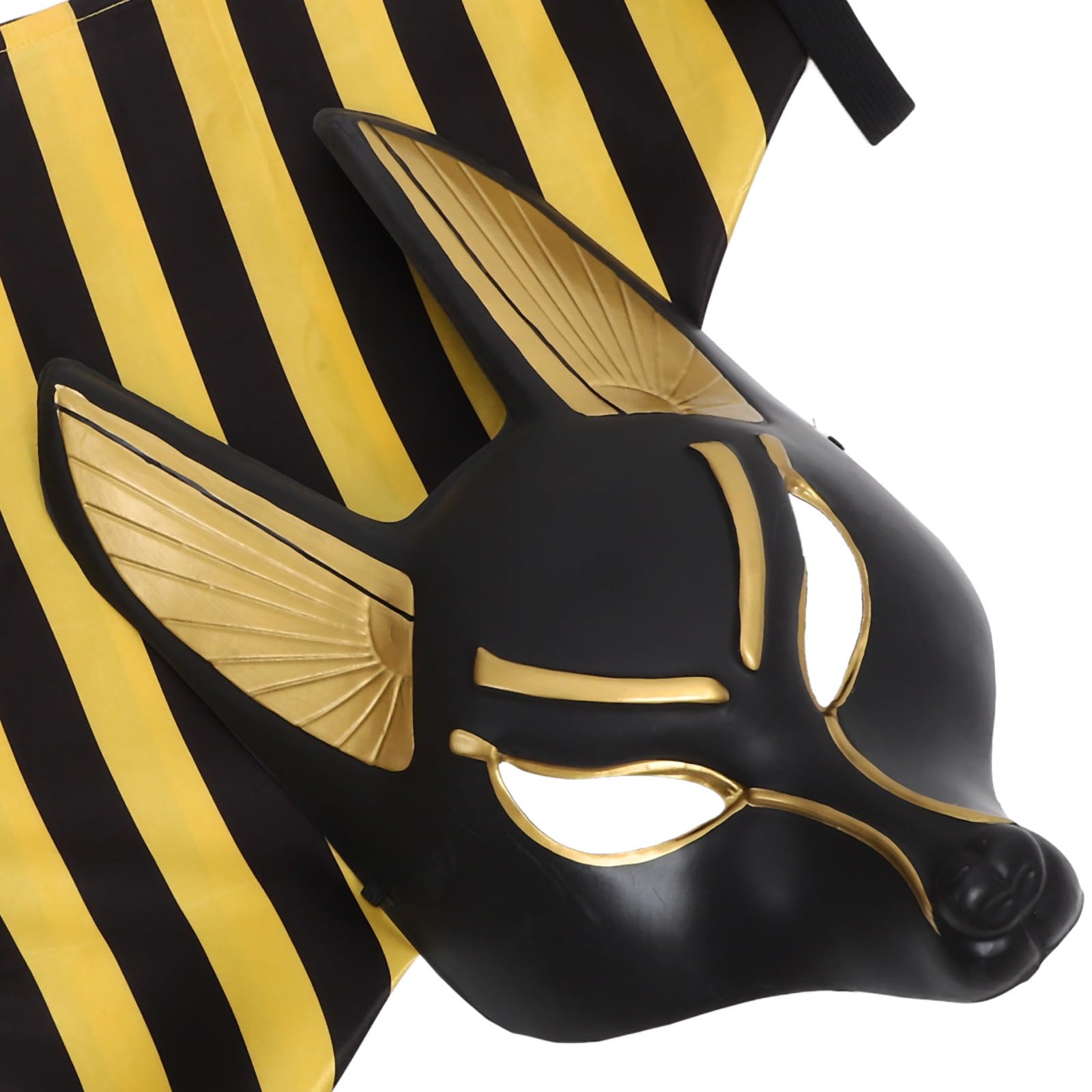 Kichvoe Maschera di Anubi Fazzoletto in Plastica per Feste