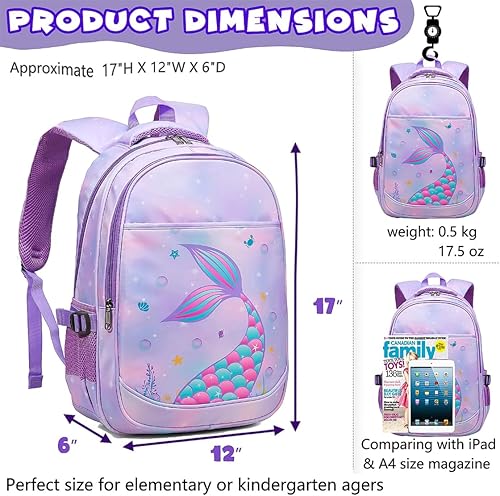 Miniatura 2 de BLUEFAIRY - Mochilas para niños y niñas escuela primaria jardín de niños