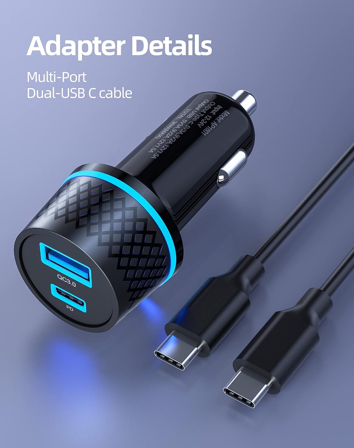 48W 30W Car Charger for Google Pixel 7 7a 7 Pro, Pixel 6 6a 6 Pro, Pixel Fold, Pixel Tablet, Pixel 5 5a 4a 4 3a 3 2,Pixel XL 2XL 3XL 4XL Phone Type C Fast Charging Cable Power Supply Adapter Cord