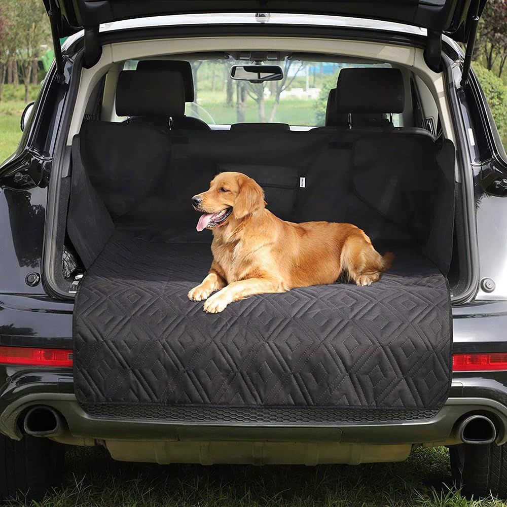 Protection Coffre Voiture Chien pour VW Tiguan R Line Edition 2020 2021 2022 2023 2024 2025, Tapis/Voyage durables/résistants à l'eau/antidérapants,Entretien Facile,B