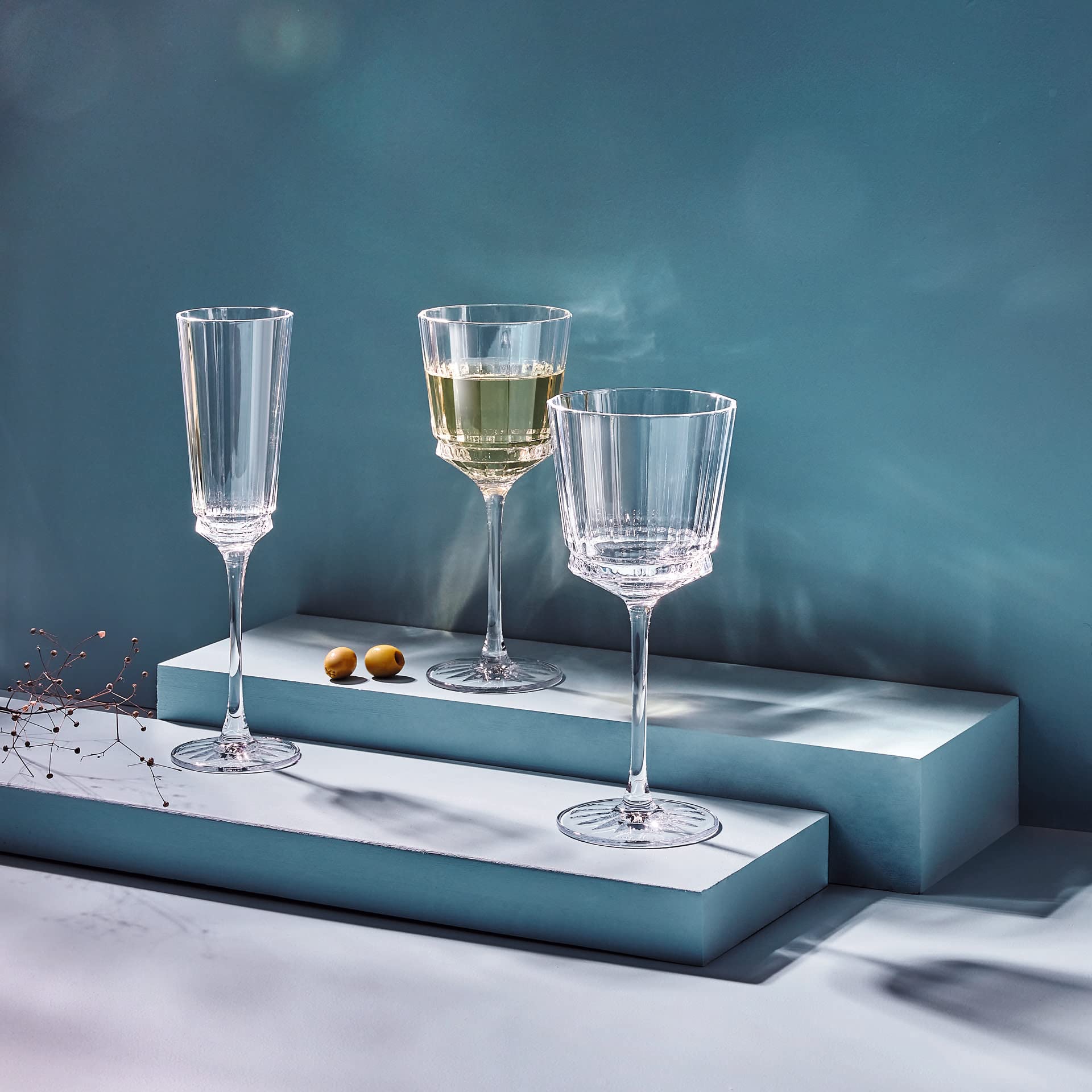 Cristal d'Arques - Kollektion Macassar - Weinglas 35cl, glänzend und sehr widerstandsfähig, 6 Stück - verstärkte Verpackung, für den Online-Verkauf geeignet.