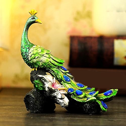 Miniatura 5 de Estatua de pavo real hermosa de animales para decoración del hogar