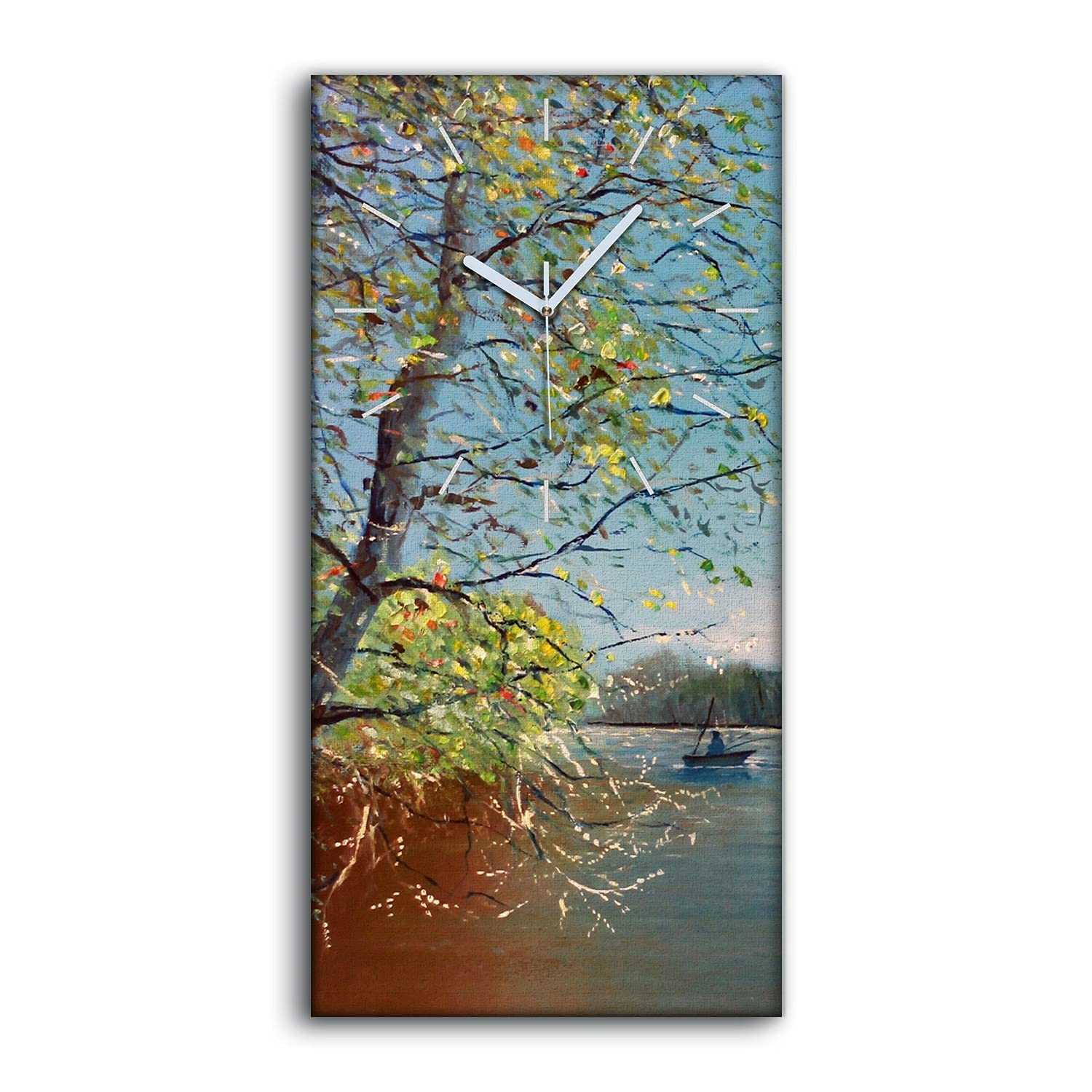 Horloge silencieuse sans tic-tac sur toile déco de chambre moderne 30x60