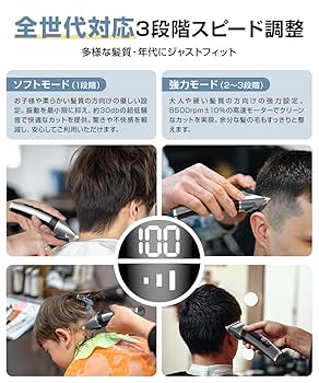 Amazon.co.jp: バリカン 『2025革新モデル』 USB充電式 ヘアー