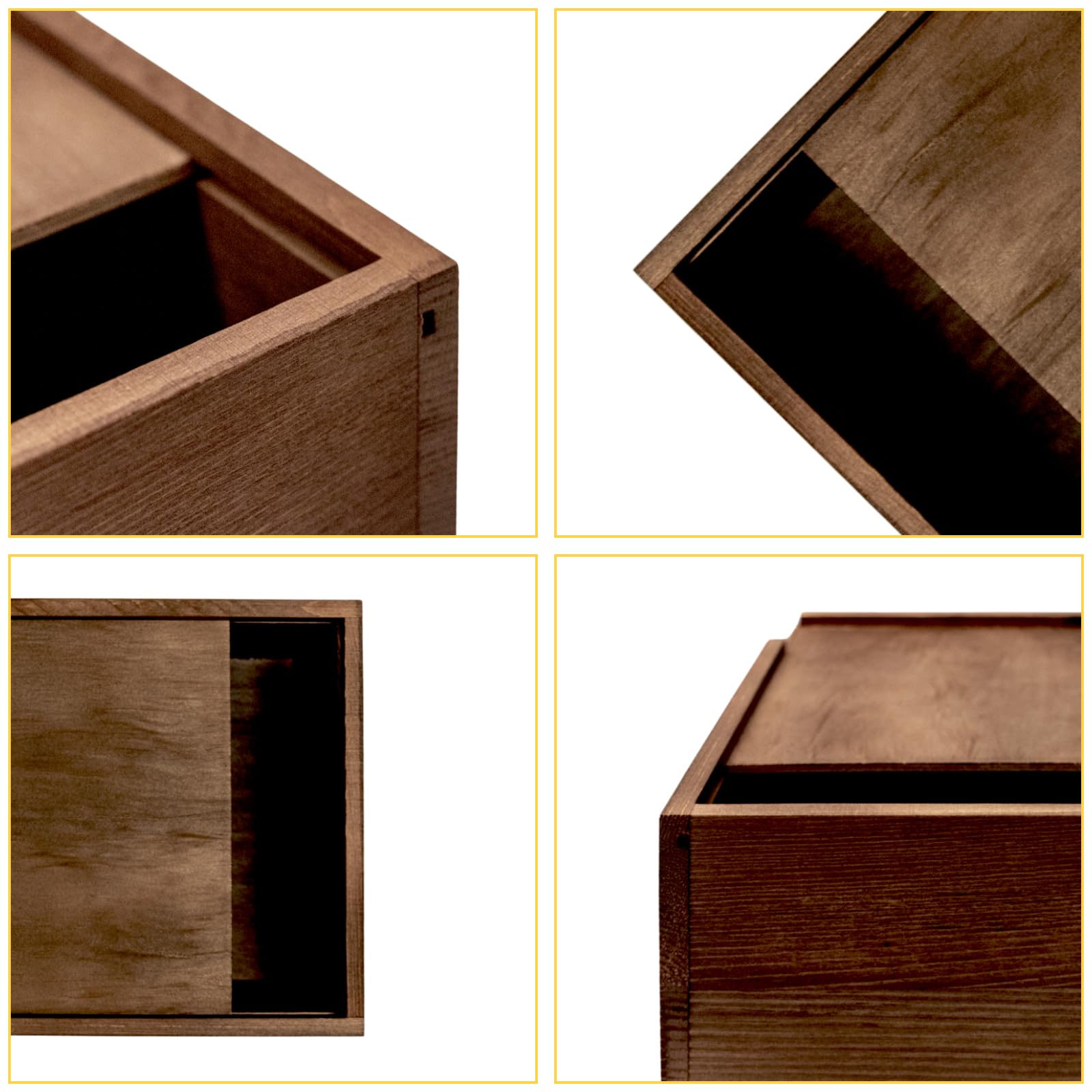 Caja de tarjetas de boda con tapa deslizante, cajas de almacenamiento decorativas con tapas, caja de madera, caja de recuerdo, caja de regalo, regalos de compromiso para parejas, cajas