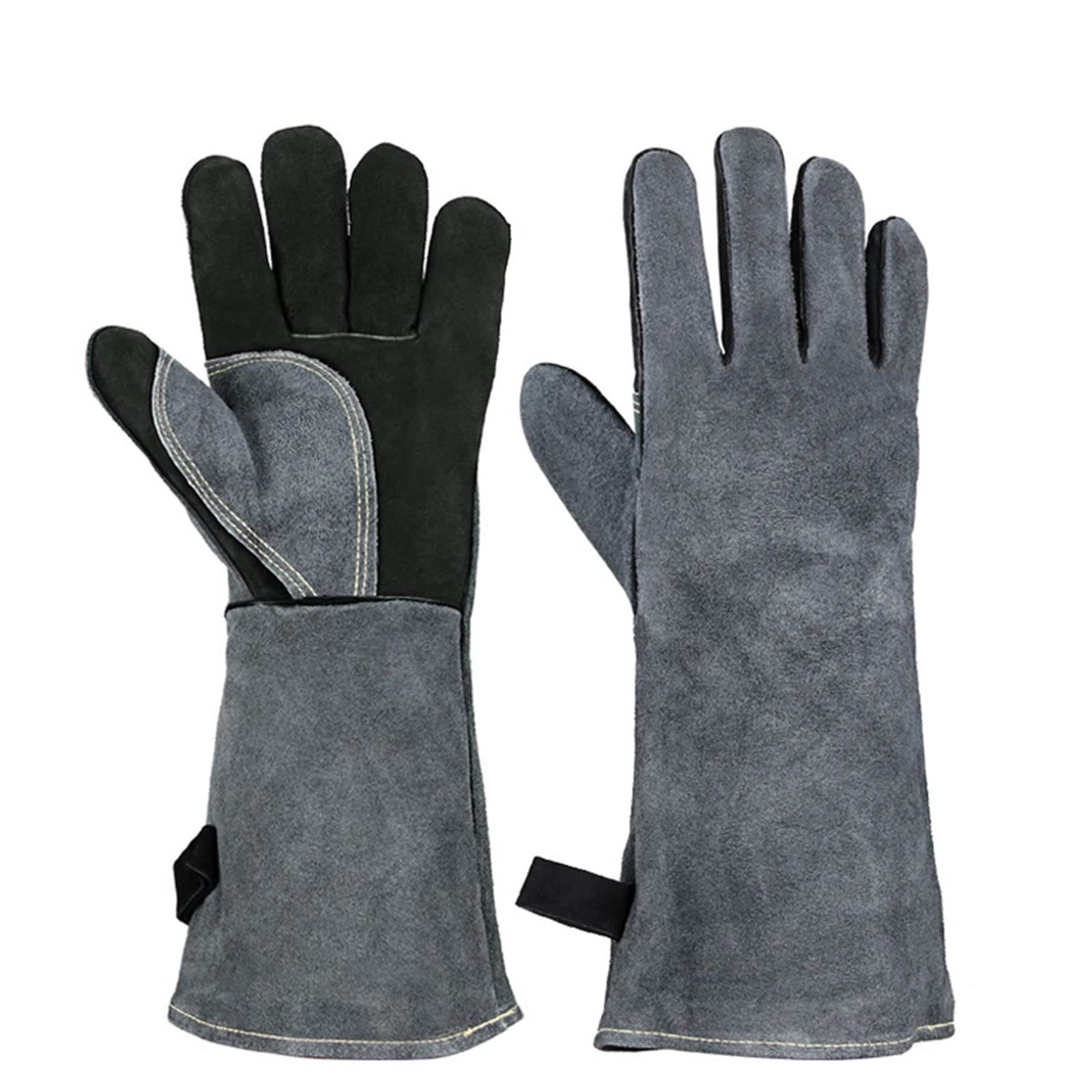 Backhandschuhe, hitzebeständig, Ofenhandschuhe, Backhandschuhe, Grillhandschuhe für Grill, Wärmedämmung, Leder, Schmieden, Schweißhandschuhe