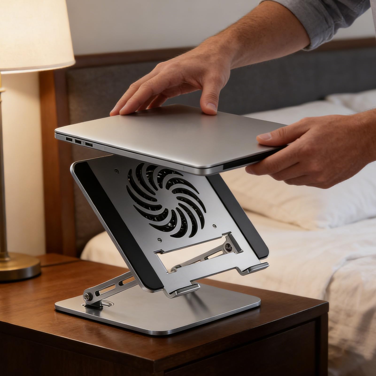 Supporto Computer Supporto Ad Altezza Regolabile E Pieghevole | Supporto Per Computer Da Tavolo E Notebook per Tablet Notebook Ufficio Viaggio Scrivania Domestico