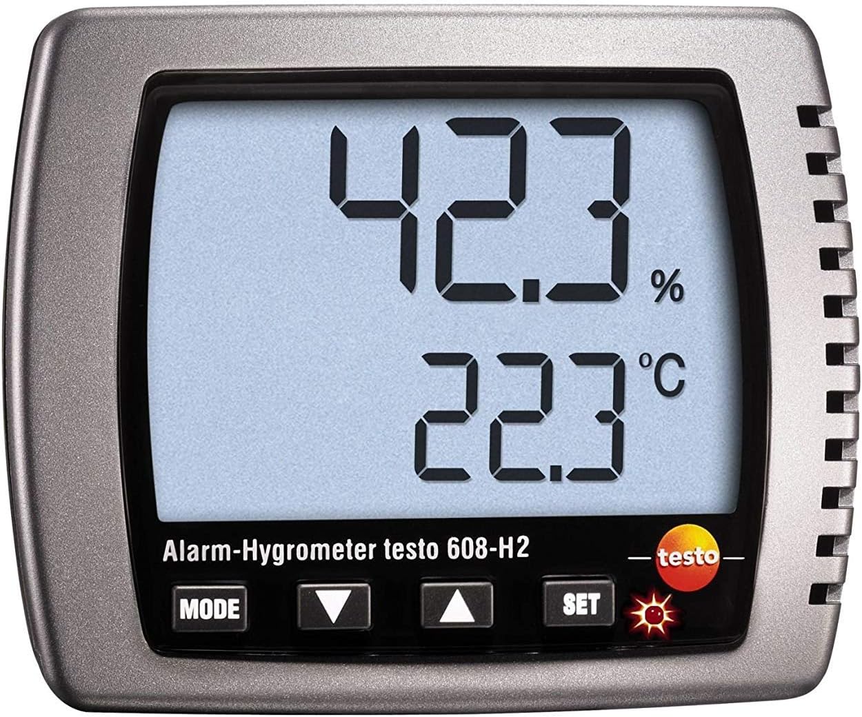INSTRUKARTTesto 608-H2 Humidity Dewpoint Temp Hygrometer Dew Point Meter Teste LED Alarm