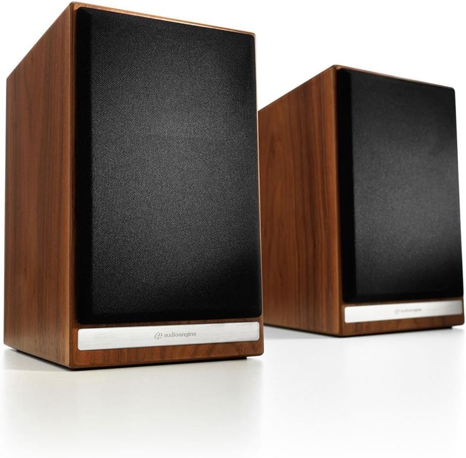 AudioengineHDP6 Passive Bookshelf Speakers - Stereo Speakers for Home Music | 2-Way Passive Speakers | Real Wood Veneer