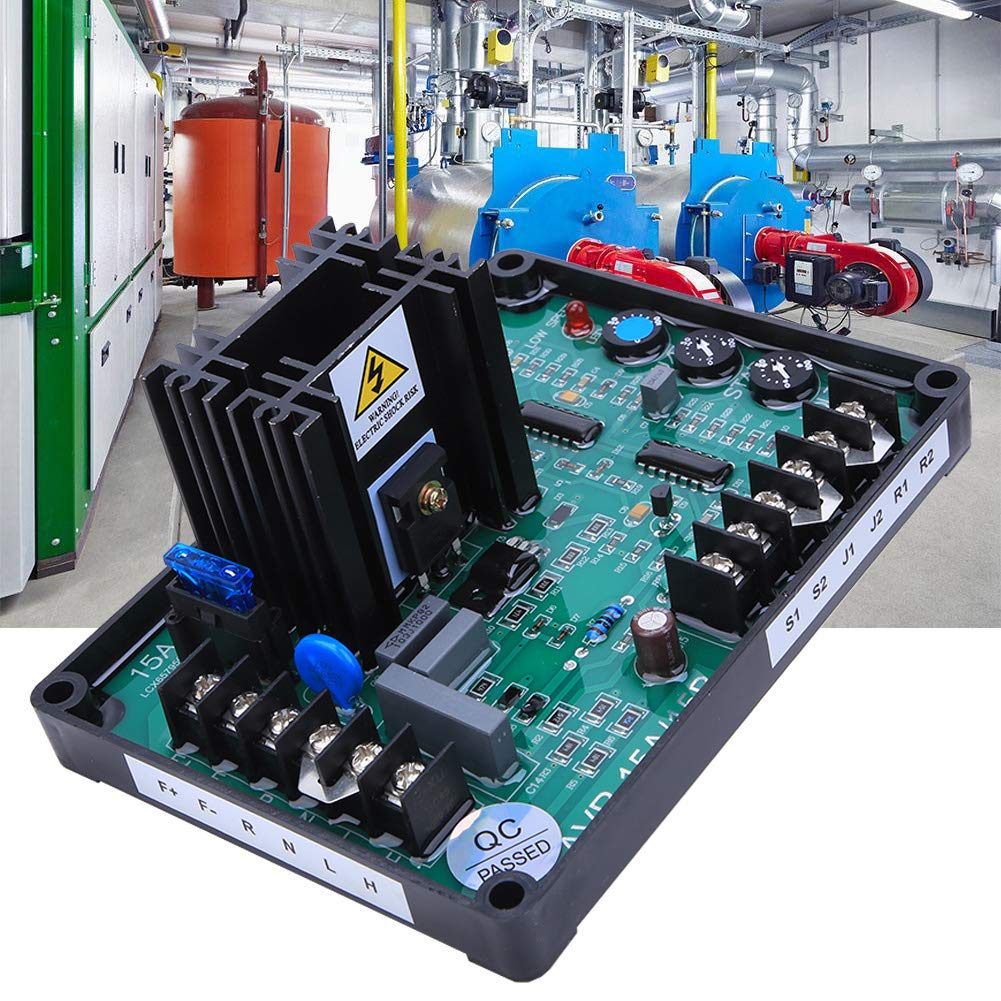 flexman Regulador de Voltaje Automático GAVR~15B, Regulador de Voltaje AVR de 170~264V CA 50/60Hz, Repuestos de Generador Sin Escobillas
