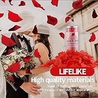 Vista 96 de CODE FLORIST 1100 pétalos de rosa de seda para el día de San Valentín, pétalos de rosa falsos para noches románticas, bodas, propuestas