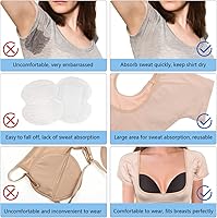 Vista 6 de SUPVOX Chaleco de ropa interior con protección contra el sudor, escudo lavable para las axilas para mujeres, niñas y mujeres