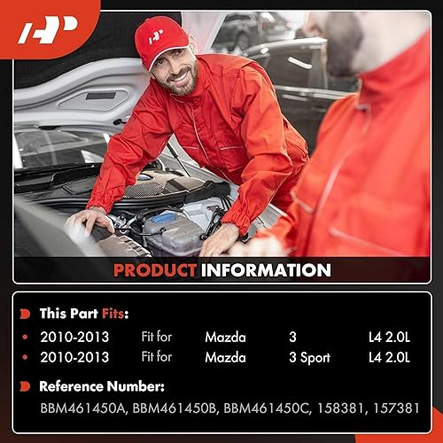 Miniatura 3 de A-Premium Compresor de aire acondicionado con embrague compatible con Mazda 3 2.0L 2010-2013, 3 Sport 2.0L 2010-2013, con compresor HCC-HS18N, 5