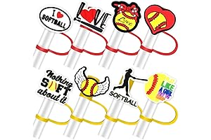 Cheer Your Team with Softball Straw Toppers