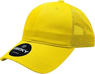 Standard Women's - Camionero de algodón relajado de perfil bajo de 6 paneles, color amarillo