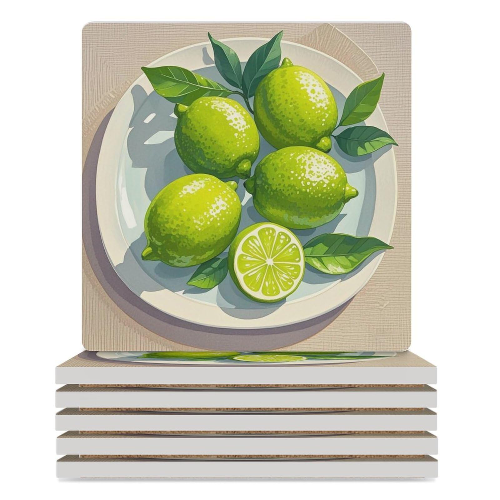 Dessous de verre céramique pour vos apéritifs en terrasse et décoration de table