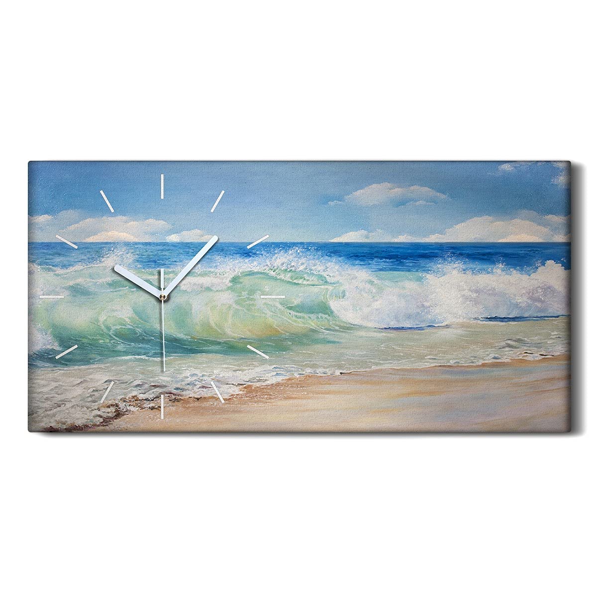 Horloge murale salon et chambre image art moderne tropical Coloray