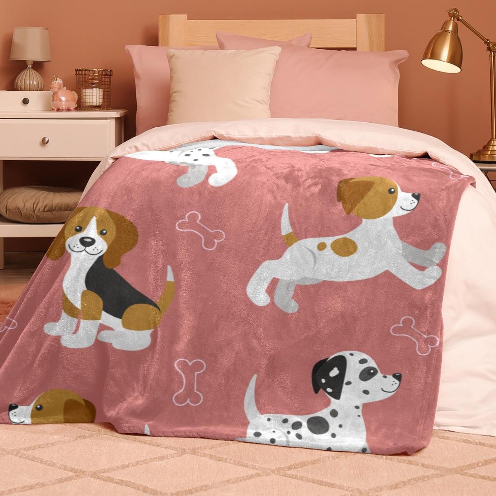 Couverture Polaire Chien Couverture Microfibre Chaude Et Douce Jeté De Canapé Couverture 150×200cm