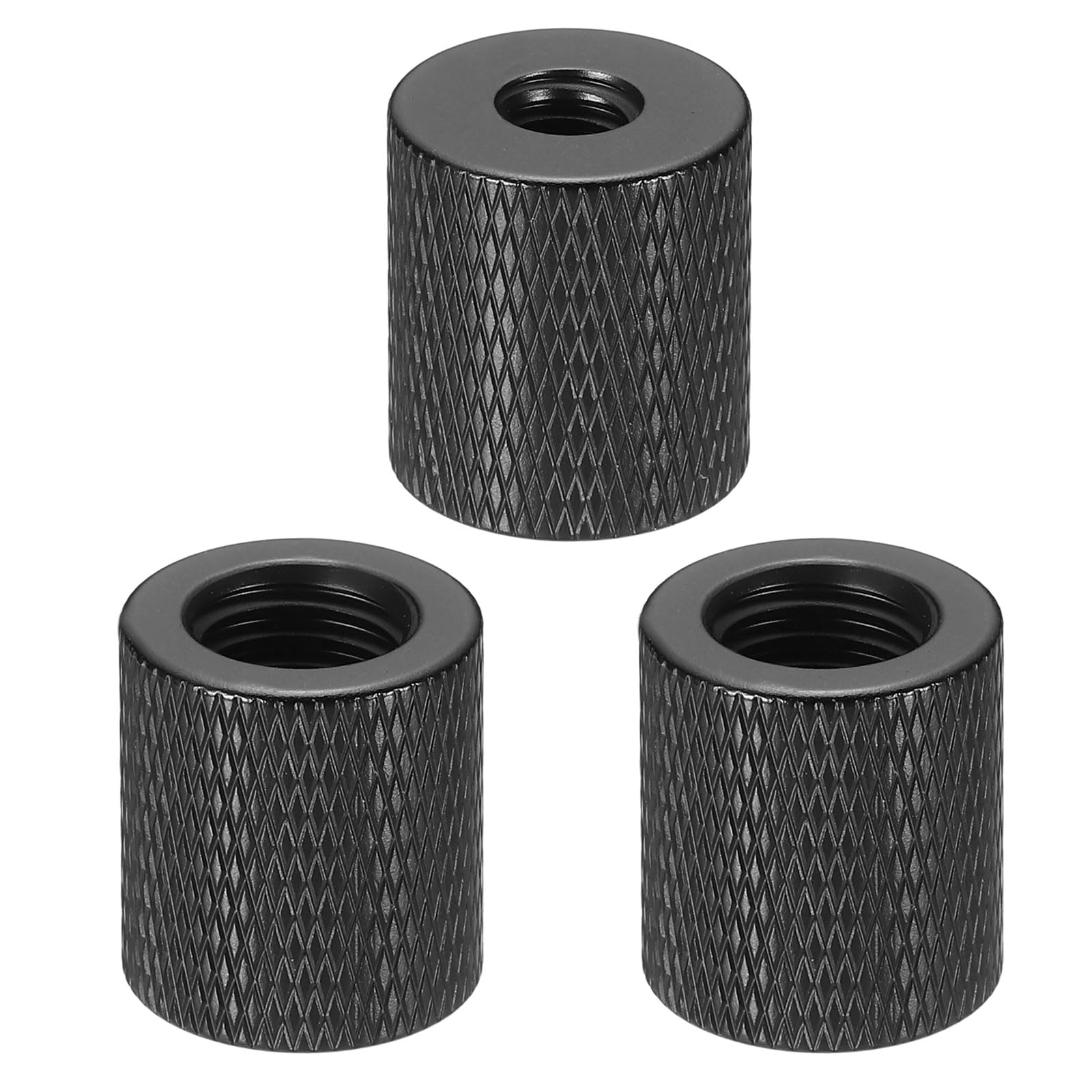 PATIKIL Tripod Screw Adapter 1/4" Female to M10 Female Black 3 Pcs