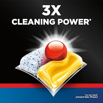 Finish Dishwasher Tablet, Ultimate Infinity Shine, 100 Tabs, Lemon Sparkle, Clean & Shine Detergent Tabs, Tough on Grease Stains, Effective for Short Eco Cycle