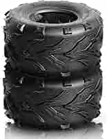 16x8-7 ATV UTV Mud Tires - 2 Pack All Terrain 4PR Tires For Go Karts, Mini Bikes, Lawn Mowers