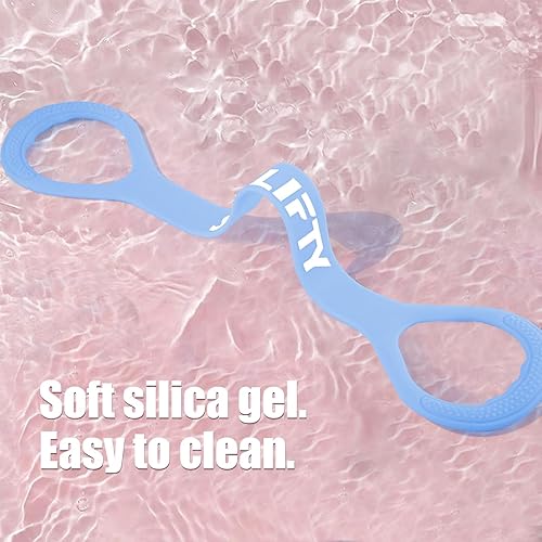 Miniatura 6 de Figura 8 banda de resistencia (mejorada), banda elástica, bandas elásticas, con bolsa de almacenamiento, para brazo, hombro, espalda, entrenamiento