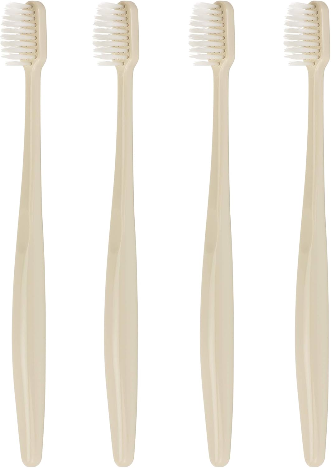 UVIVIU Bright Color Clean Ultra Soft Bristles Toothbrush (Khaki 4pcs)