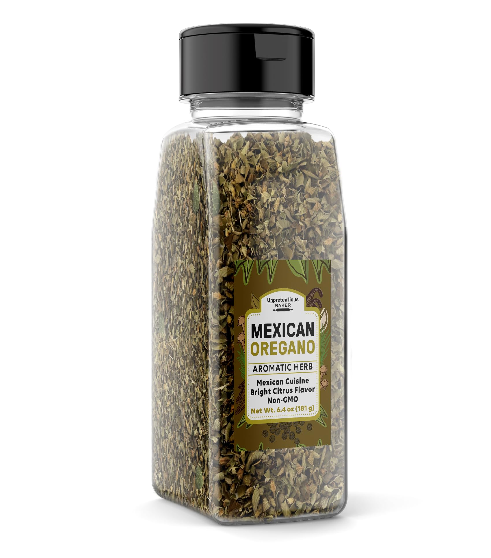 Unpretentious Mexican Oregano, 6.4 oz, Aromatic & Flavorful, Mexican Cuisine, Dried